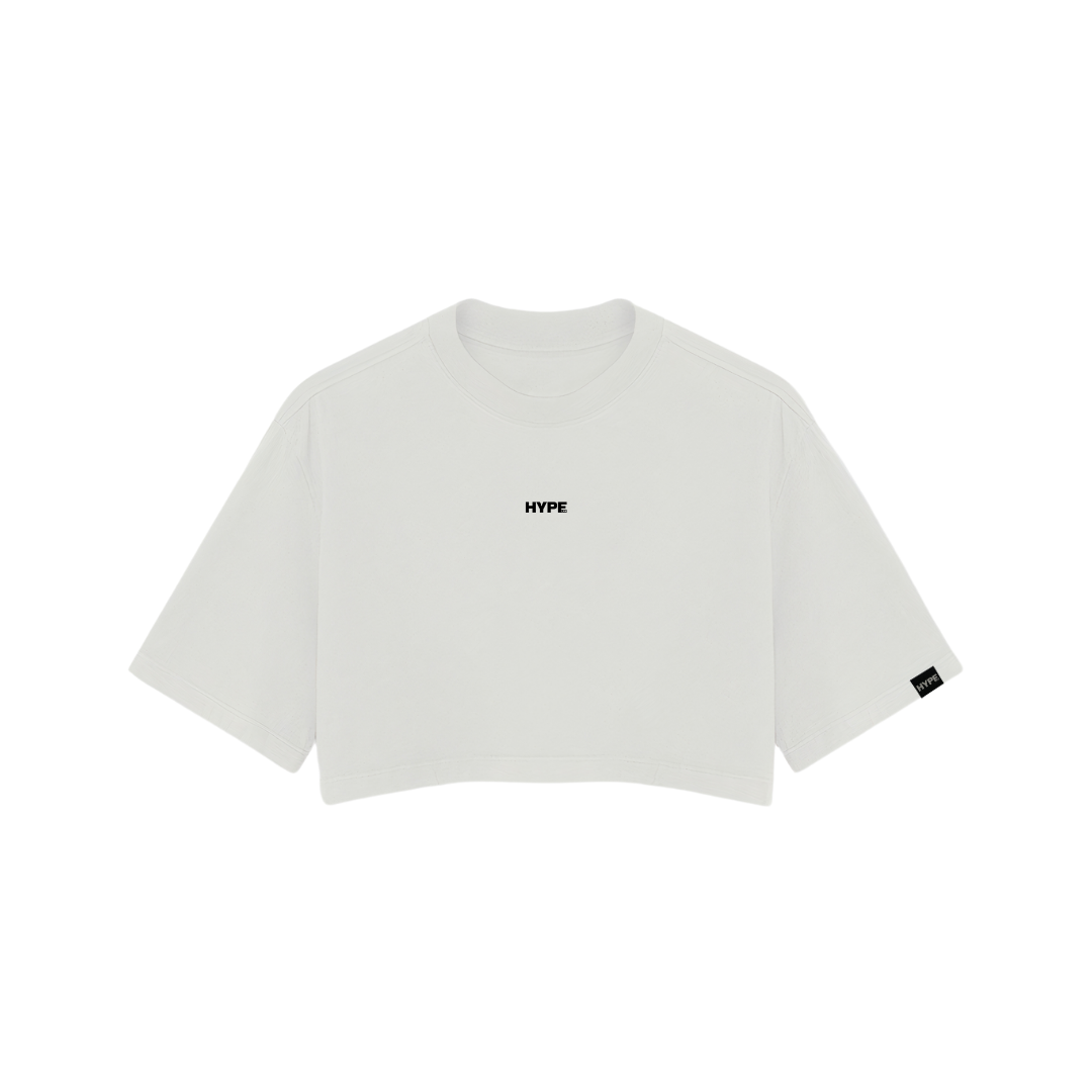 Cropped Oversized Hype Branco