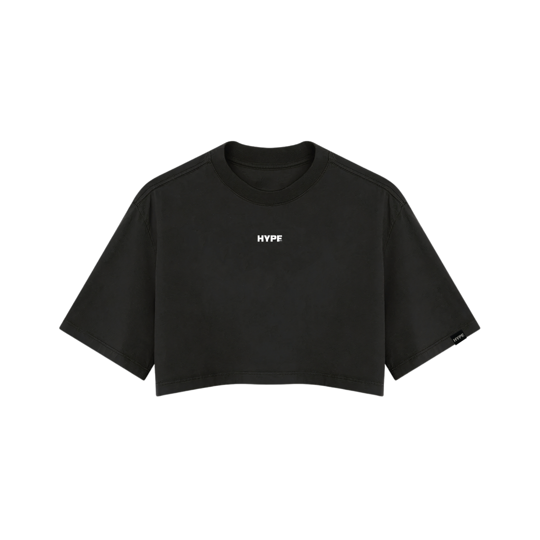 Cropped Oversized Hype Preto