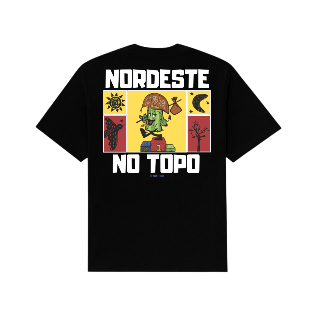 Combo Camiseta Overhype Nordeste no Topo + Ecobag