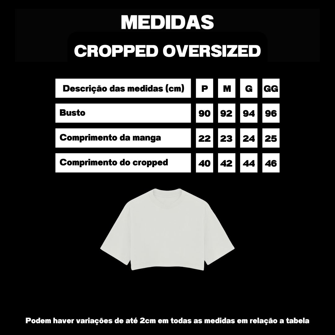 Cropped Oversized Hype Branco