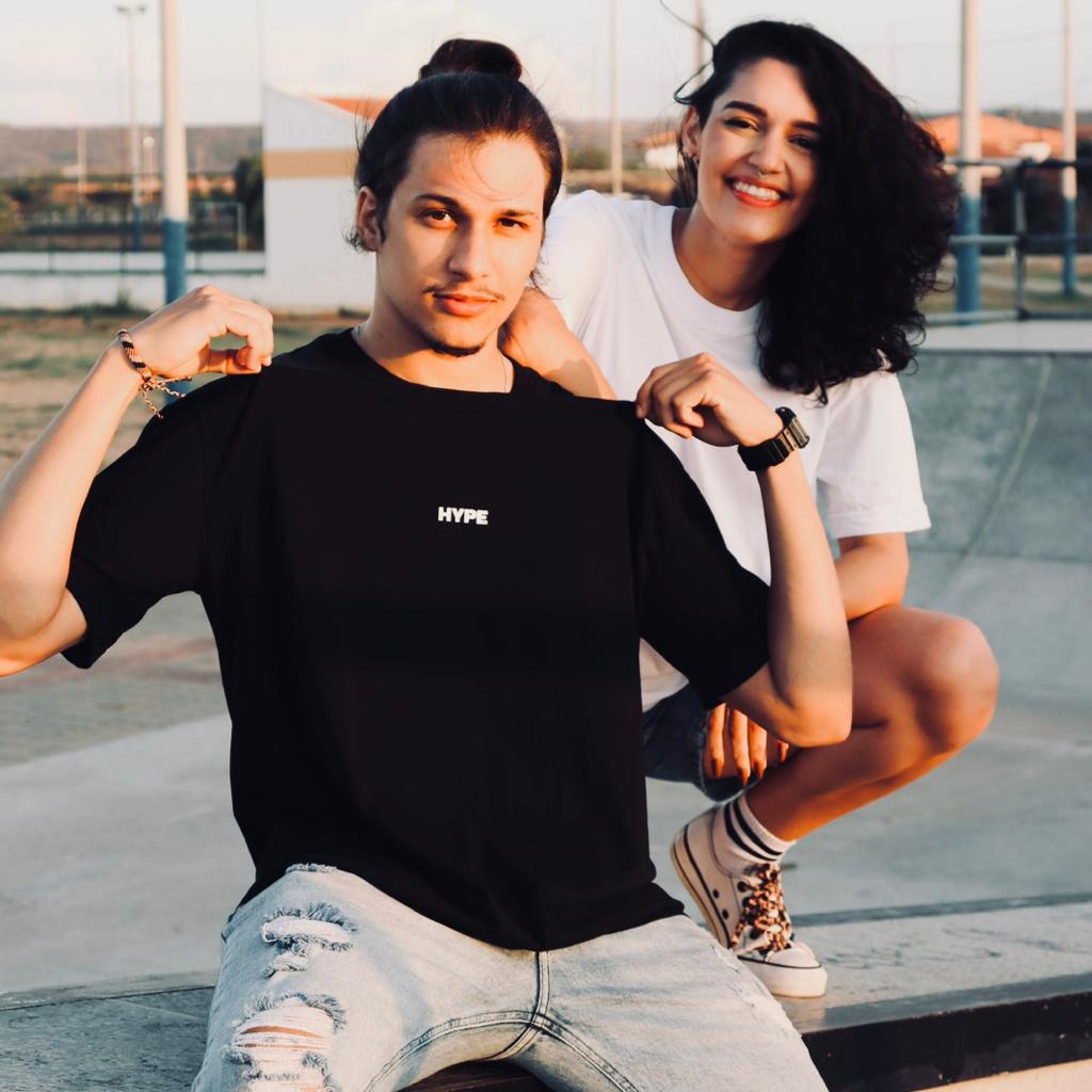 Camiseta Oversized Hype Lab Preta