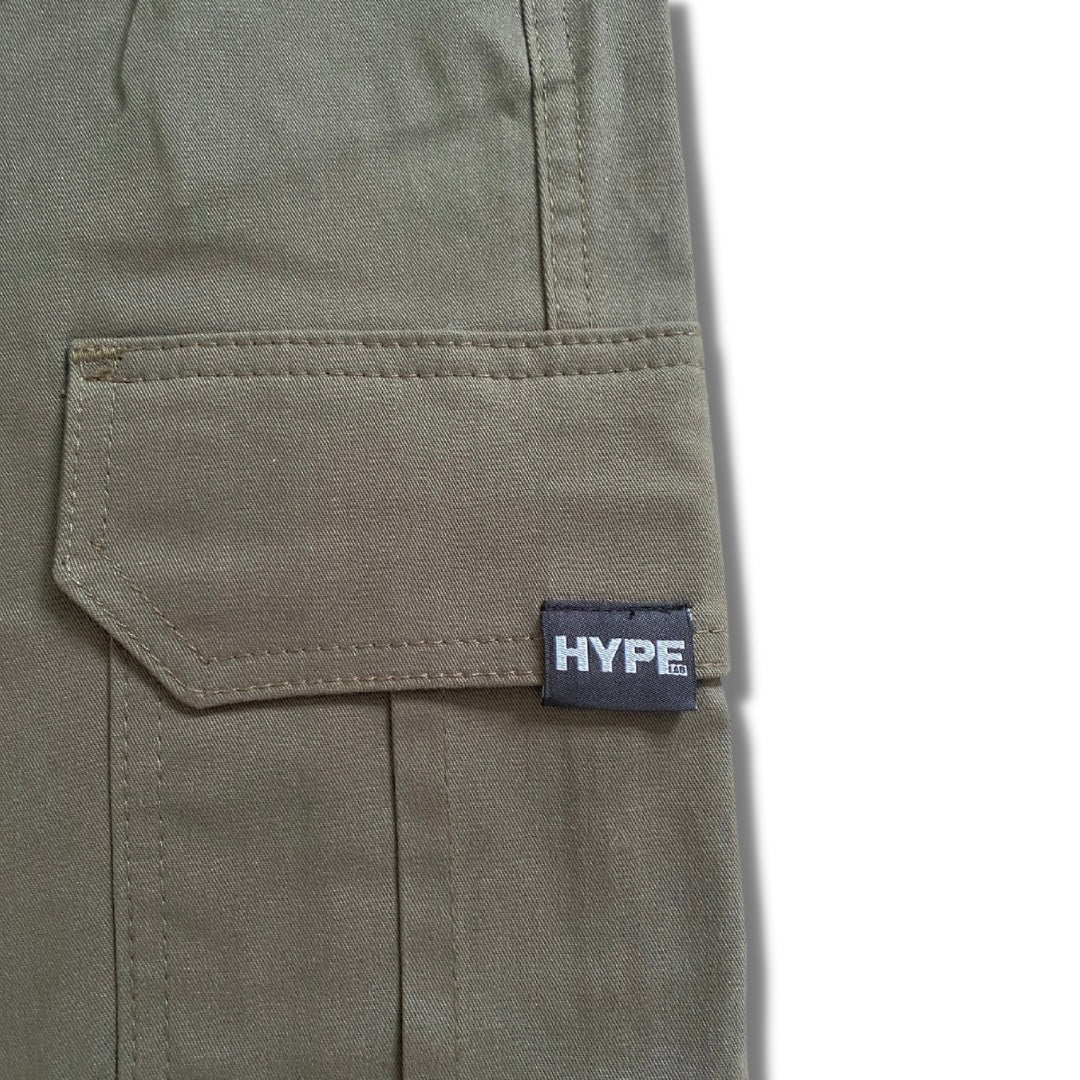 Calça Cargo Jogger Sarja Hype Verde Militar