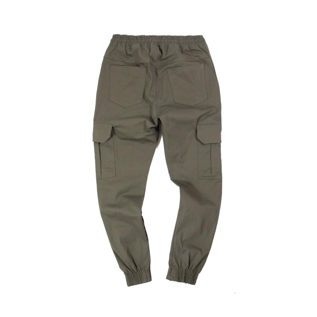 Calça Cargo Jogger Sarja Hype Verde Militar
