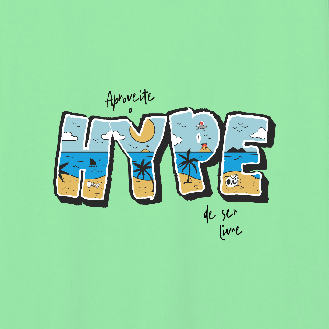 Camiseta Aproveite o Hype Mint Glow