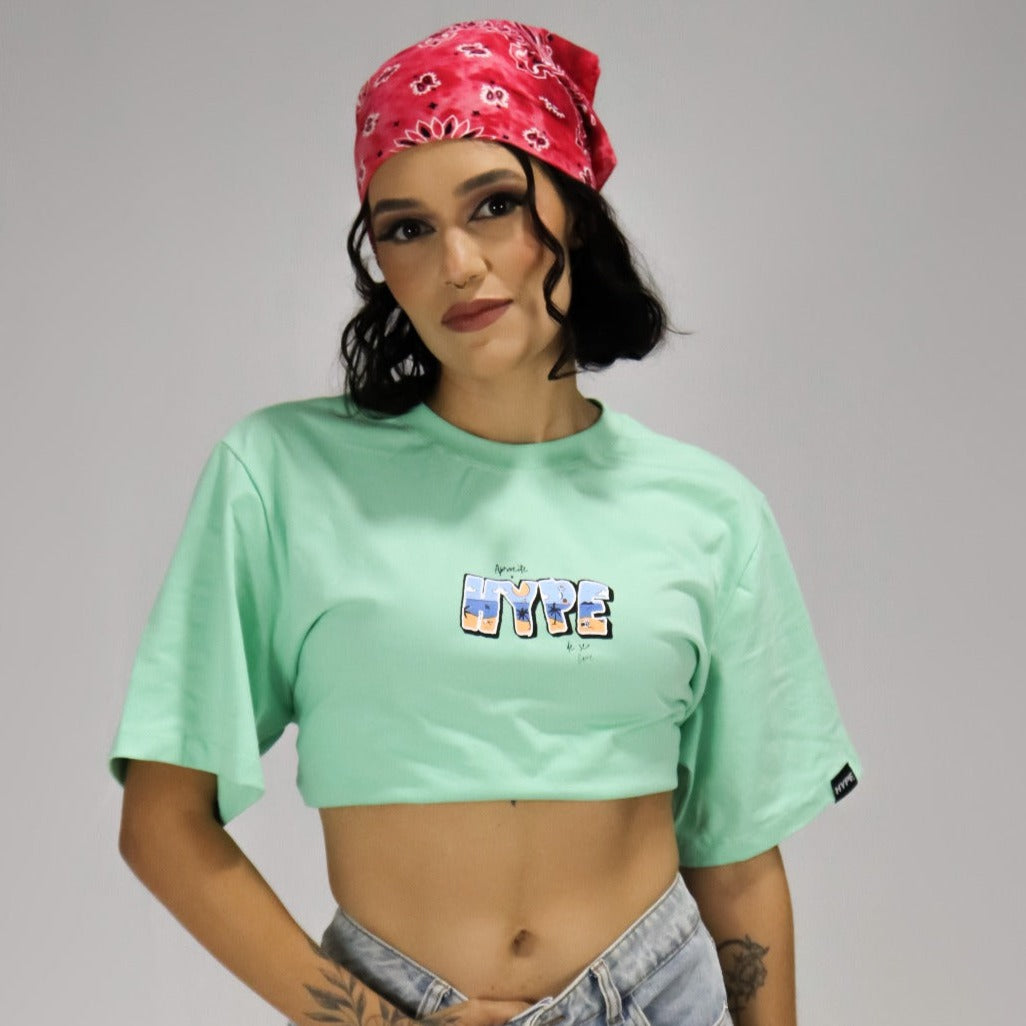 Camiseta Aproveite o Hype Mint Glow