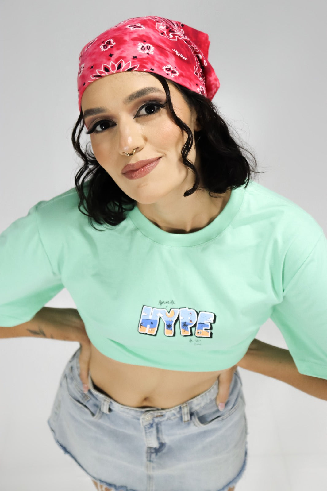 Camiseta Aproveite o Hype Mint Glow