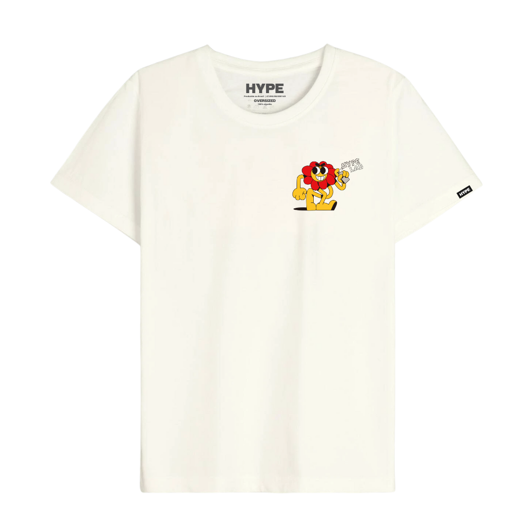 Camiseta Overhype Hey Sunshine Off White Premium