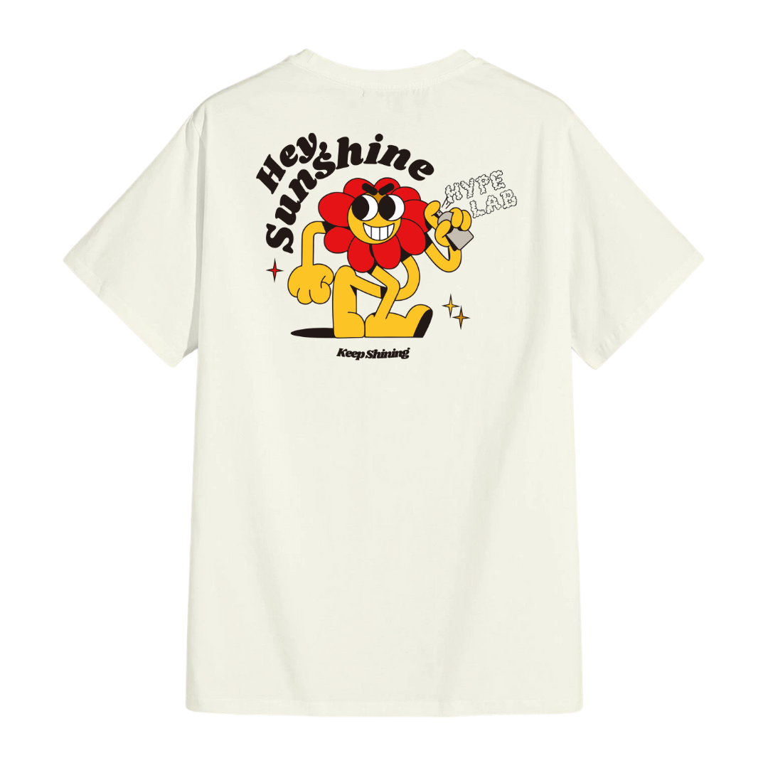 Camiseta Overhype Hey Sunshine Off White Premium