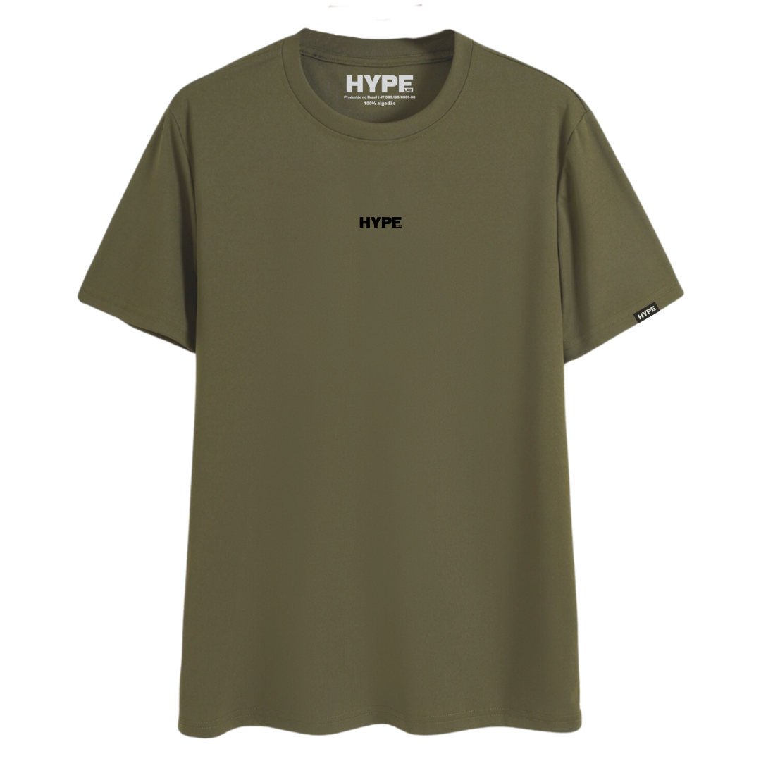 Camiseta Oversized Hype Lab Verde Militar Premium